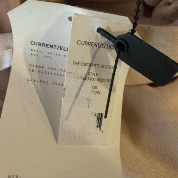 Current Elliot Peach Pink Cropped Pullover Hoodie - Picture 6 of 7